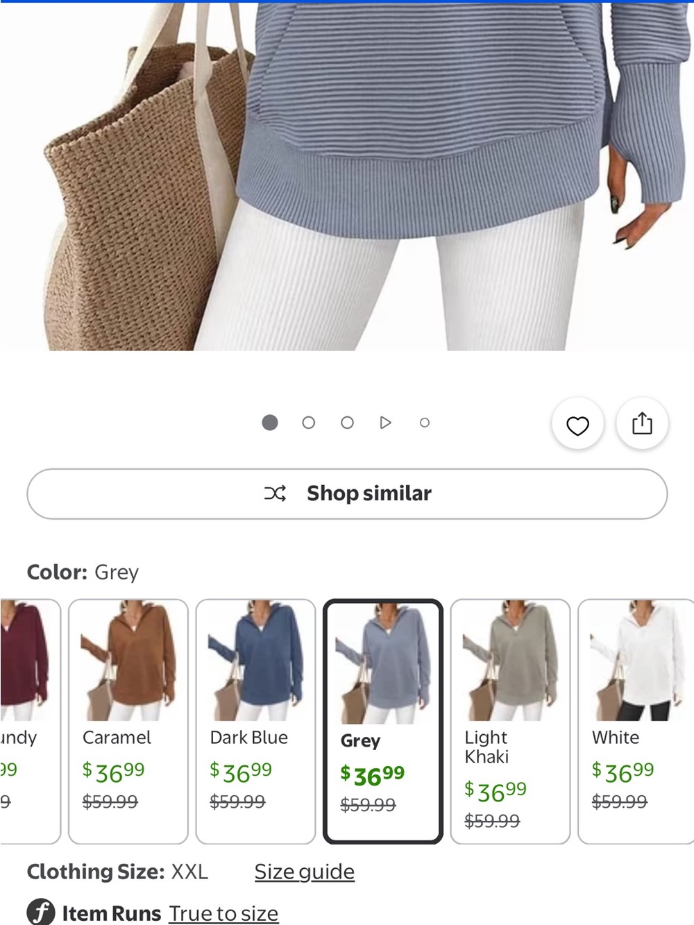 PRETTYGARDEN Ribbed Half Zip Pullover - Picture 8 of 8